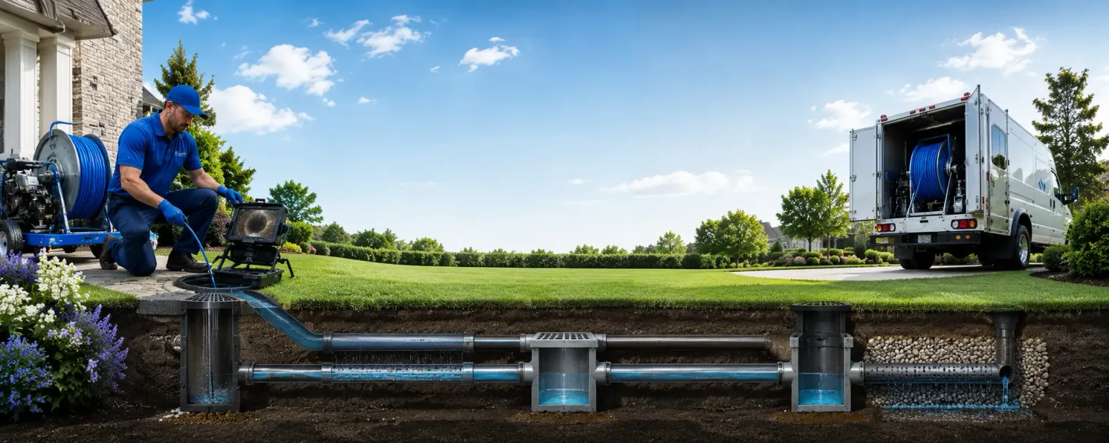 Outdoor drain cleaning information for Montrose, PA